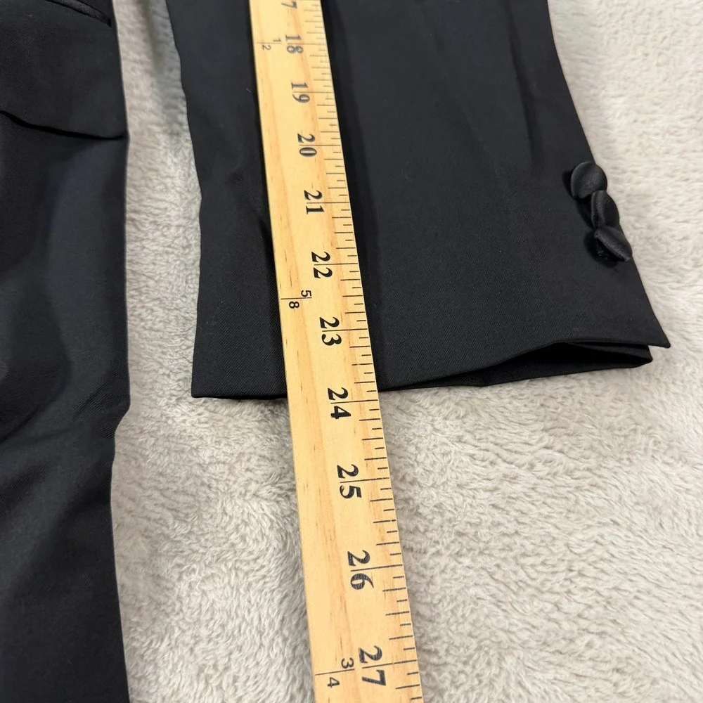 Jos A Bank Signature Mens 39R Black Worsted Wool Tuxedo Jacket Peak Lapel EUC